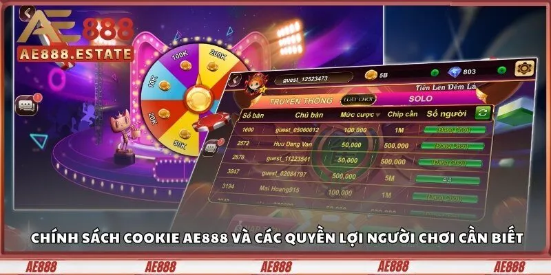 Chính sách cookie Ae888 giúp cải thiện trải nghiệm người dùng